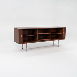 SOLD 1959 RY-25 Tambour Credenza Cabinet by Hans J Wegner for RY Mobler in Teak and Steel