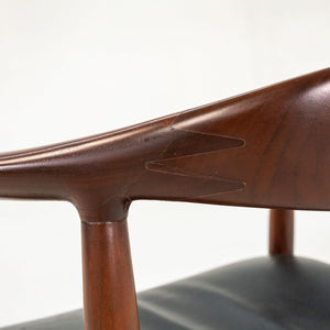 SOLD 1960s Round Chair, Model JH 503 by Hans Wegner for Johannes Hansen in Teak