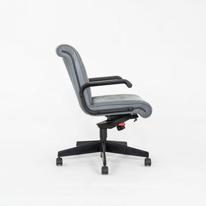 2005 Richard Sapper for Knoll Management Desk Chair Upholstered in Grey Leather