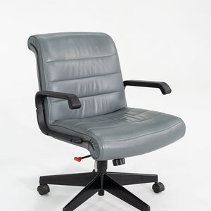 2005 Richard Sapper for Knoll Management Desk Chair Upholstered in Grey Leather
