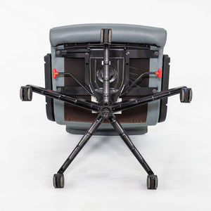2005 Richard Sapper for Knoll Management Desk Chair Upholstered in Grey Leather