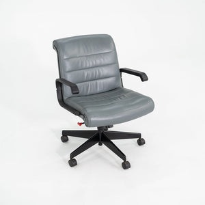 2005 Richard Sapper for Knoll Management Desk Chair Upholstered in Grey Leather