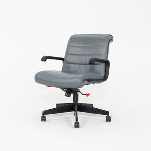 2005 Richard Sapper for Knoll Management Desk Chair Upholstered in Grey Leather