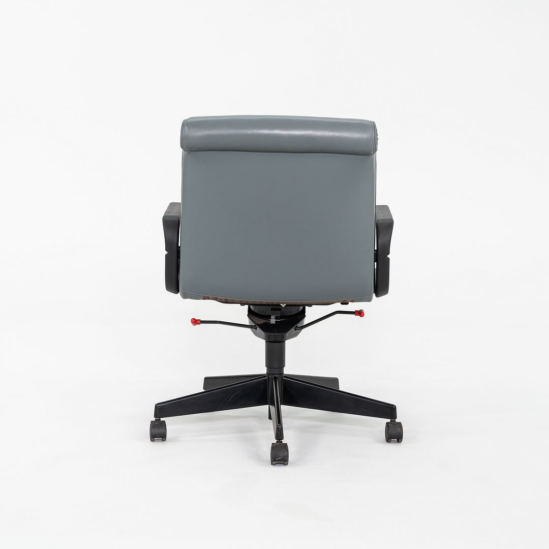 2005 Richard Sapper for Knoll Management Desk Chair Upholstered in Grey Leather