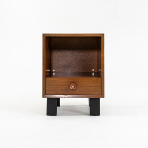 SOLD 1950s Pair of Basic Cabinet Series Nightstands by George Nelson for Herman Miller in Walnut