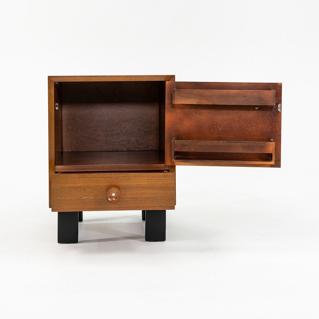 SOLD 1950s Pair of Basic Cabinet Series Nightstands by George Nelson for Herman Miller in Walnut