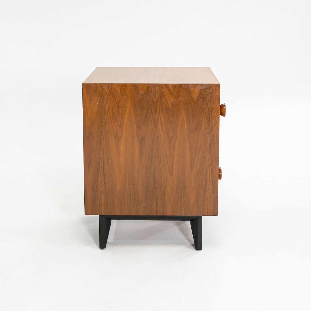 SOLD 1950s Pair of Basic Cabinet Series Nightstands by George Nelson for Herman Miller in Walnut