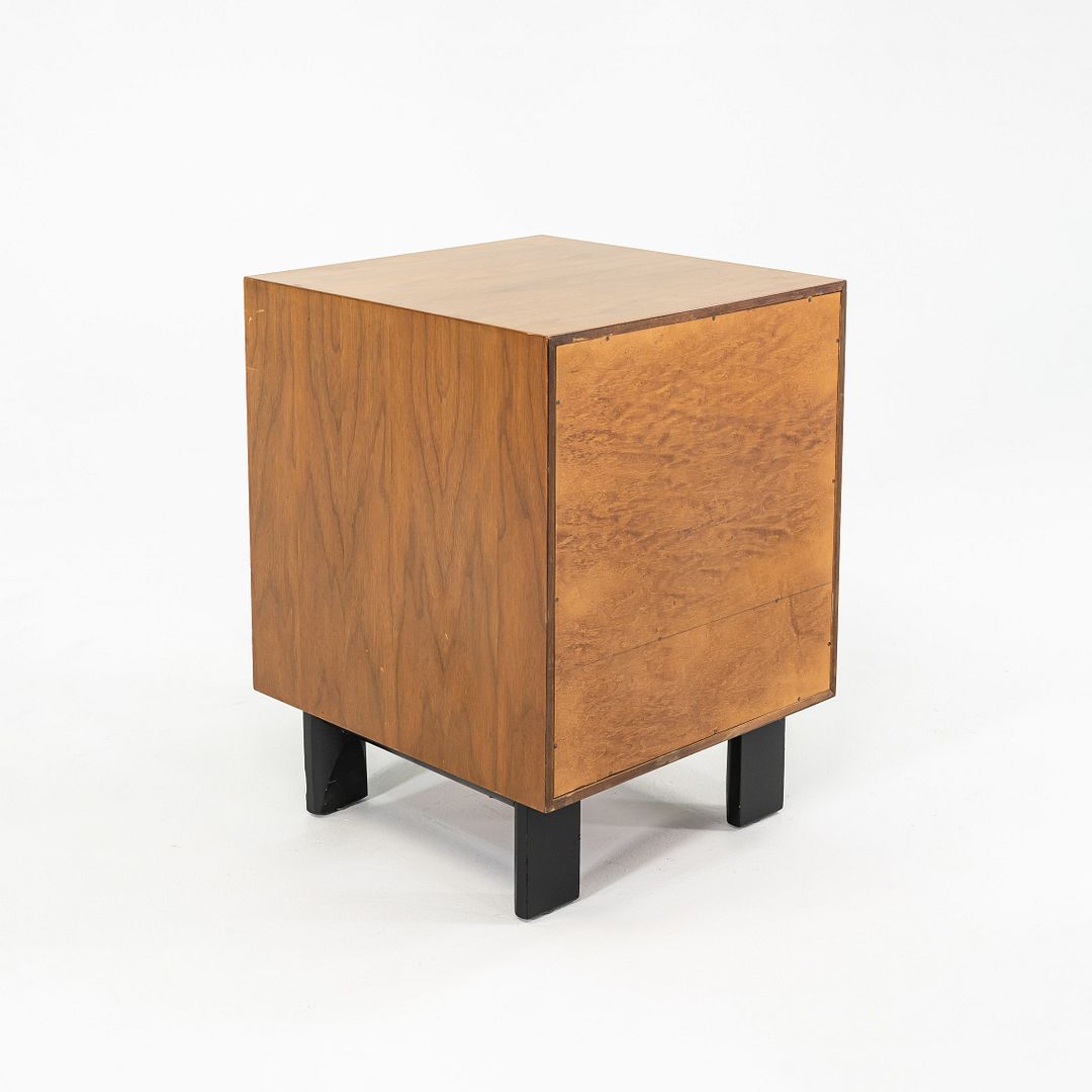 SOLD 1950s Pair of Basic Cabinet Series Nightstands by George Nelson for Herman Miller in Walnut