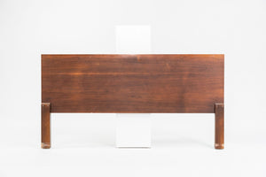 1950s Thin-Edge Queen Headboard, Model 4909 By George Nelson For Herman Miller in Walnut