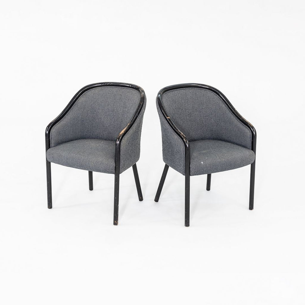 1970s Pair of Dining Chairs in the style of Ward Bennett for Brickel Associates