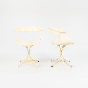 1950s Pair of Lotus Chairs, Model 115-LF by Estelle and Erwine Laverne for Laverne Originals in White