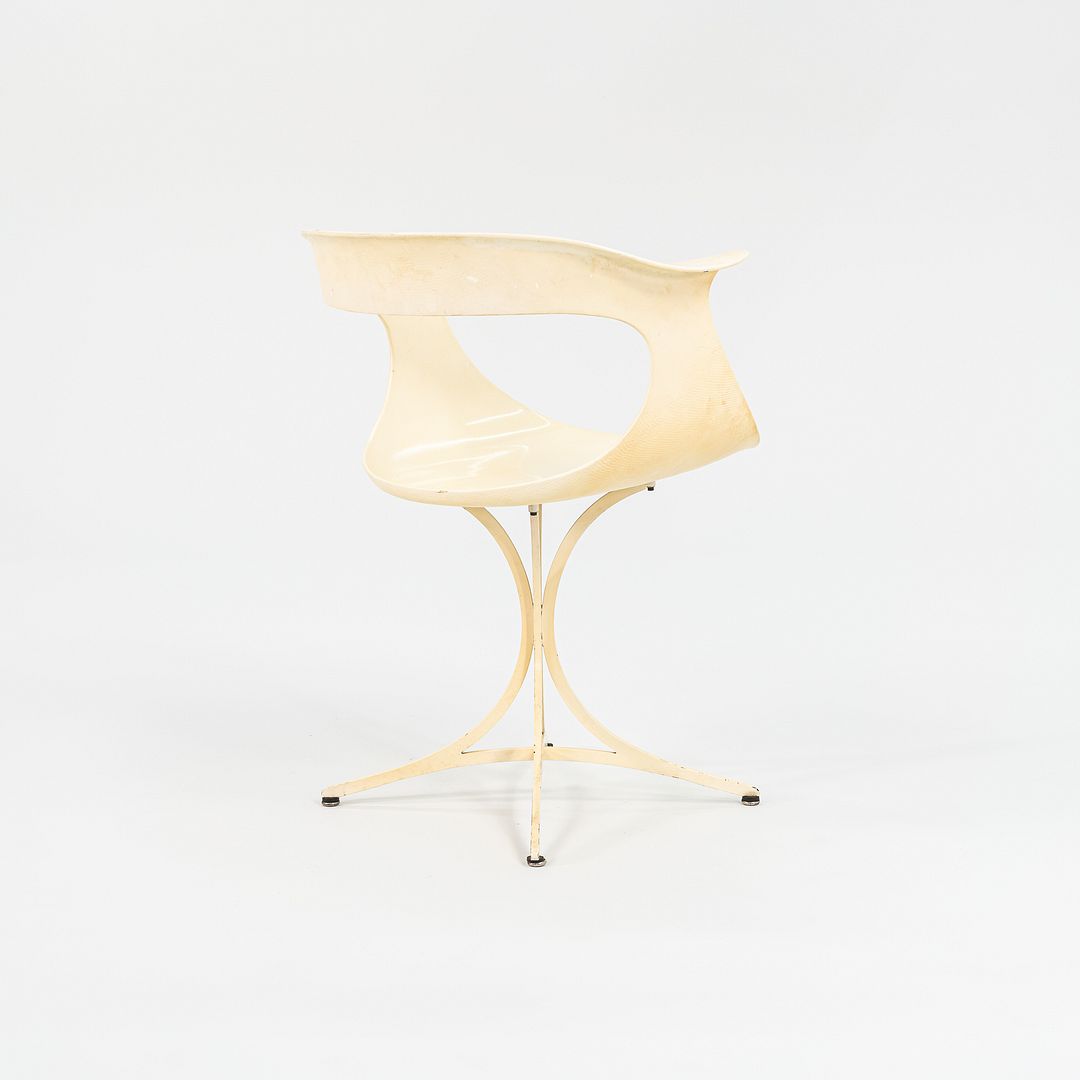 1950s Pair of Lotus Chairs, Model 115-LF by Estelle and Erwine Laverne for Laverne Originals in White