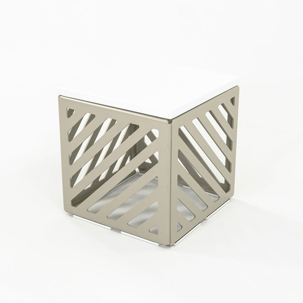 SOLD 2007 Richard Schultz Prototype Wing Side Table by Richard Schultz for Richard Schultz Design Inc. in Powder Coated Aluminum and Steel