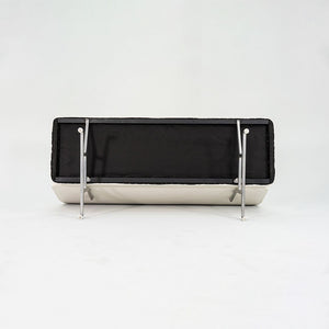 1964 Eames 3473 Sofa by Charles and Ray Eames for Herman Miller in White Naugahyde #1