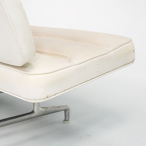 1964 Eames 3473 Sofa by Charles and Ray Eames for Herman Miller in White Naugahyde #2