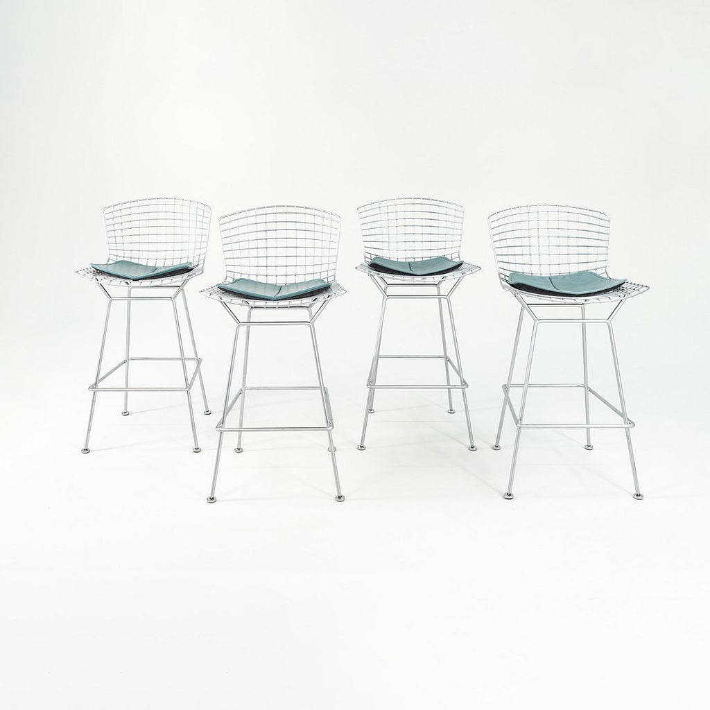 2010s Bertoia Bar Stool, Model 428C by Harry Bertoia for Knoll in Satin Chrome 4x Available