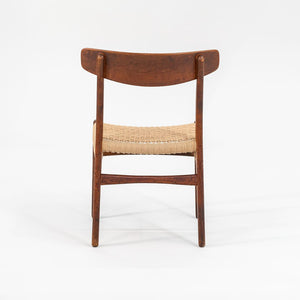 SOLD 1960s CH23 Chair by Hans J. Wegner for Carl Hansen & Son Oak, Paper Cord, Metal