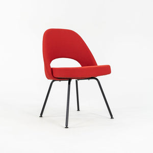 SOLD 2023 Set of Four Executive Armless Side Chairs, Model 72C by Eero Saarinen for Knoll in Dottie Fabric