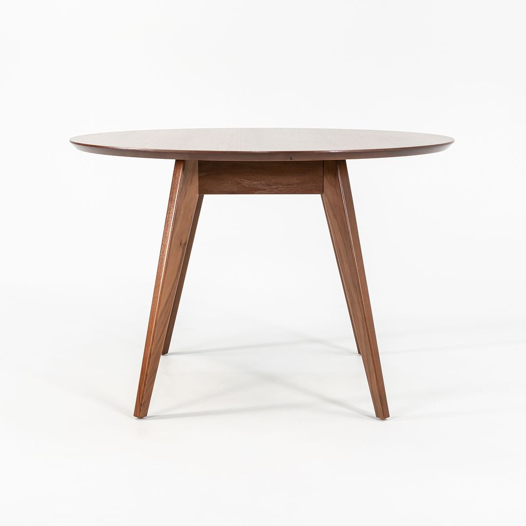 2023 Risom Round Walnut Dining Table, Model 642TR by Jens Risom for Knoll in Walnut