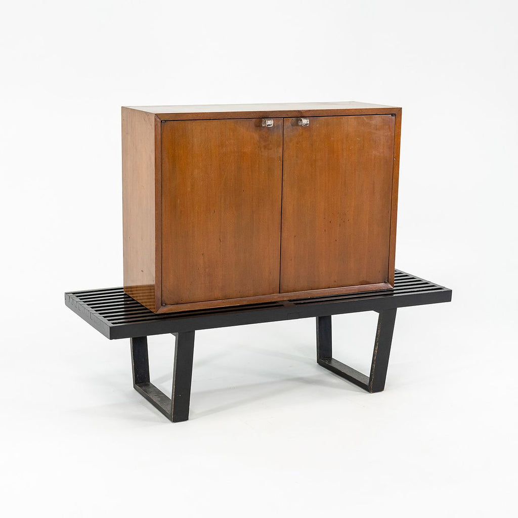 SOLD 1950s Walnut Two-Door Cabinet, Model 4632 by George Nelson for Herman Miller