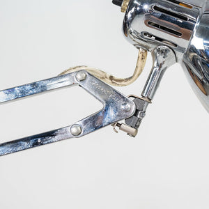 1980s Luxo ASA Norwegian Chrome Table Lamp with Weighted Base by Jac Jacobsen