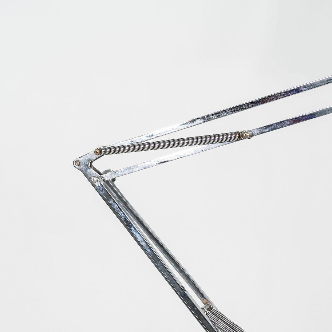 1980s Luxo ASA Norwegian Chrome Table Lamp with Weighted Base by Jac Jacobsen