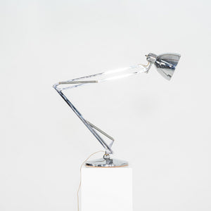 1980s Luxo ASA Norwegian Chrome Table Lamp with Weighted Base by Jac Jacobsen