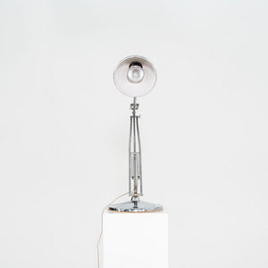1980s Luxo ASA Norwegian Chrome Table Lamp with Weighted Base by Jac Jacobsen