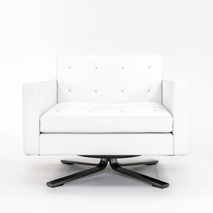 2010 Kennedee Swivel Lounge Chair by Jean-Marie Massaud for Poltrona Frau in White Leather