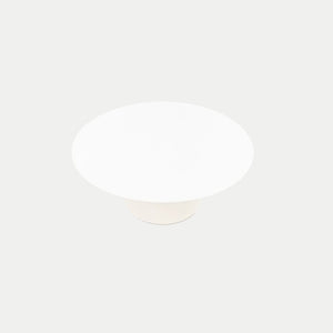 2016 Pedestal Coffee Table, Model 162TR by Eero Saarinen for Knoll in White Laminate
