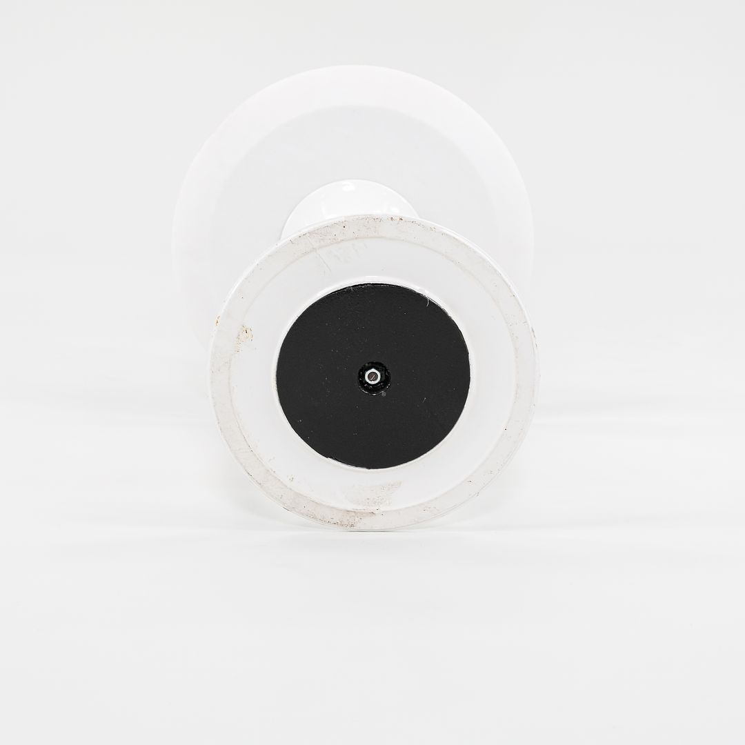 SOLD 2020 Single Pedestal Side Table, Model 160 MC by Eero Saarinen for Knoll Aluminum, Marble, Powder coat