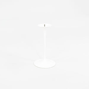 SOLD 2020 Single Pedestal Side Table, Model 160 MC by Eero Saarinen for Knoll Aluminum, Marble, Powder coat