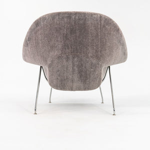 SOLD 2023 Full Size Womb Chair, Model 70L by Eero Saarinen for Knoll in Two Tone Velvet / Mohair Fabric
