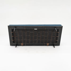SOLD 1955 Nelson Daybed by George Nelson for Herman Miller in Ebonized Wood and Divina Melange Fabric