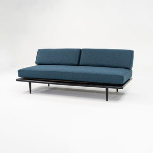 SOLD 1955 Nelson Daybed by George Nelson for Herman Miller in Ebonized Wood and Divina Melange Fabric