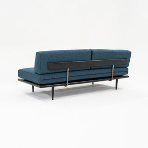 SOLD 1955 Nelson Daybed by George Nelson for Herman Miller in Ebonized Wood and Divina Melange Fabric