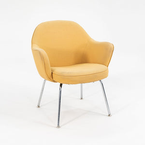 1960s Pair of Executive Armchairs, Model 68 UPC by Eero Saarinen for Knoll in Yellow Fabric