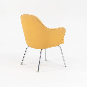 1960s Pair of Executive Armchairs, Model 68 UPC by Eero Saarinen for Knoll in Yellow Fabric