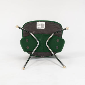1999 Saarinen Executive Side Chair, Model 72C by Eero Saarinen for Knoll in Green Fabric, Sets Available
