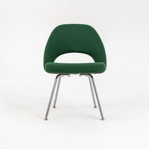 1999 Saarinen Executive Side Chair, Model 72C by Eero Saarinen for Knoll in Green Fabric, Sets Available