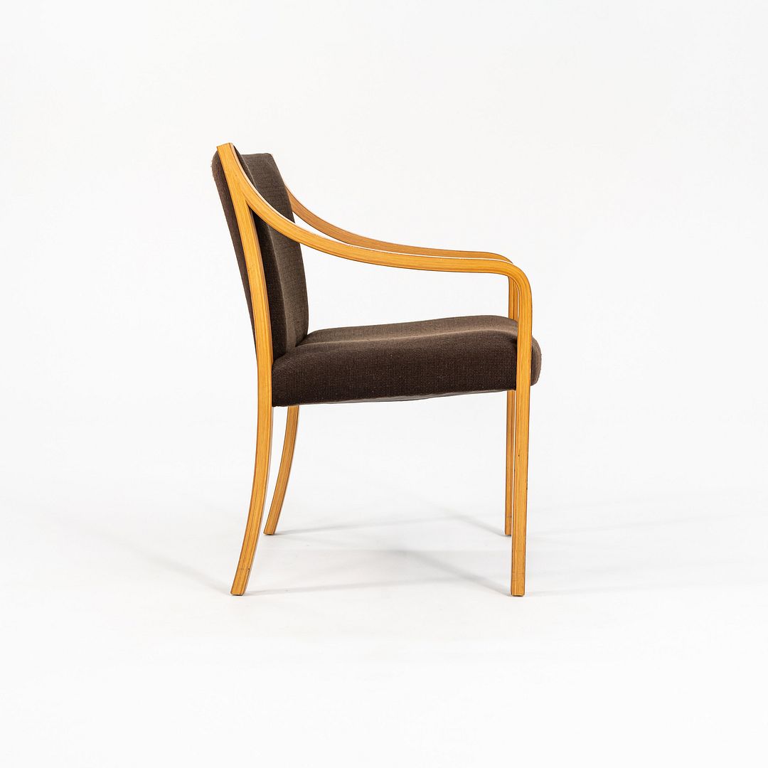 1987 Bert England for Stow Davis England Dining Chair Brown Upholstery 5x Avail