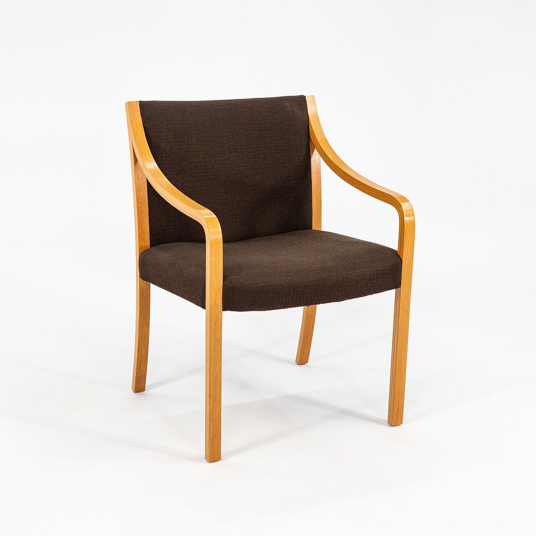 1987 Bert England for Stow Davis England Dining Chair Brown Upholstery 5x Avail