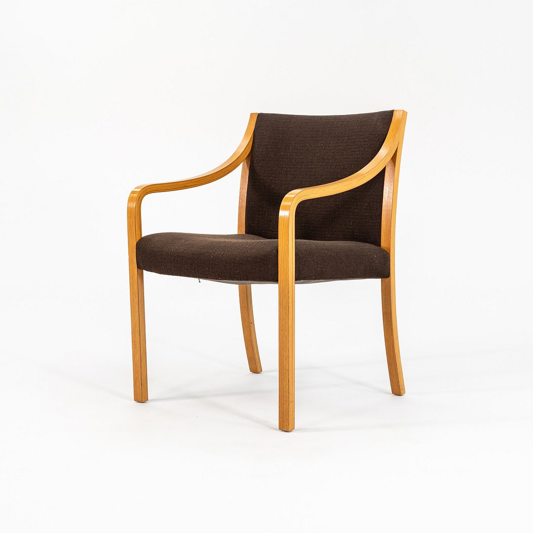 1987 Bert England for Stow Davis England Dining Chair Brown Upholstery 5x Avail