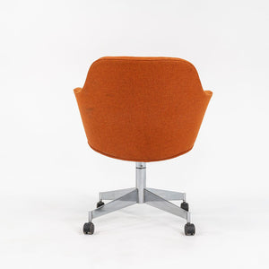 1971 Rolling Office Chair by Hiebert in Orange Fabric