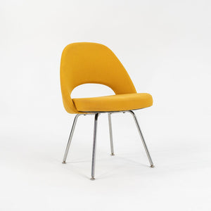 2003 Eero Saarinen for Knoll Executive Side Chair in Yellow Fabric, Model 72C
