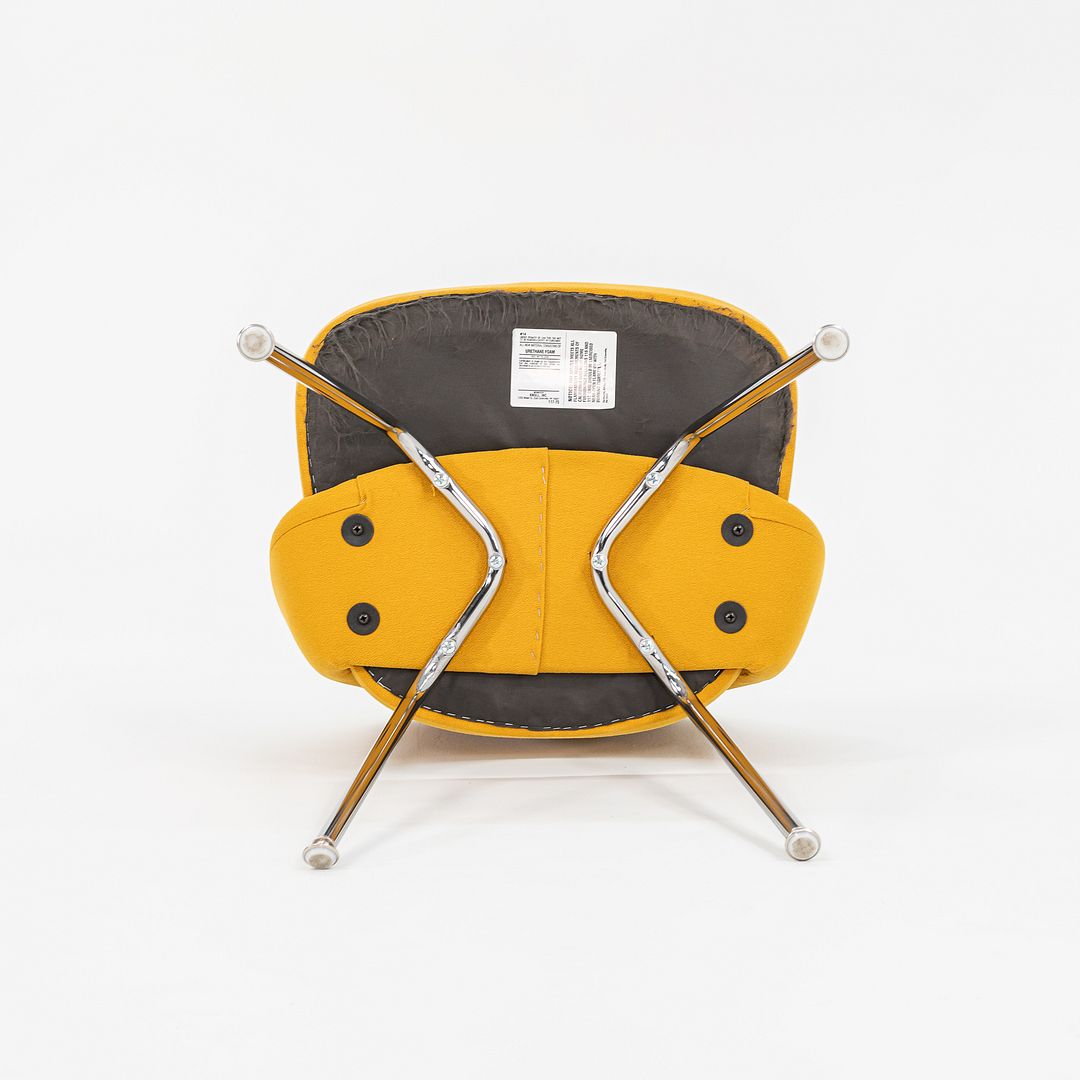 2003 Eero Saarinen for Knoll Executive Side Chair in Yellow Fabric, Model 72C