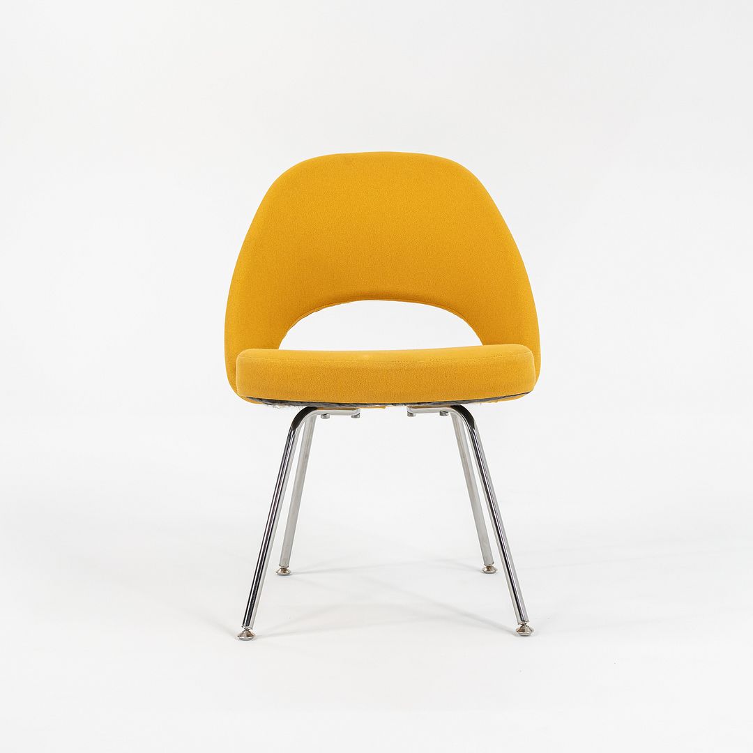 2003 Eero Saarinen for Knoll Executive Side Chair in Yellow Fabric, Model 72C