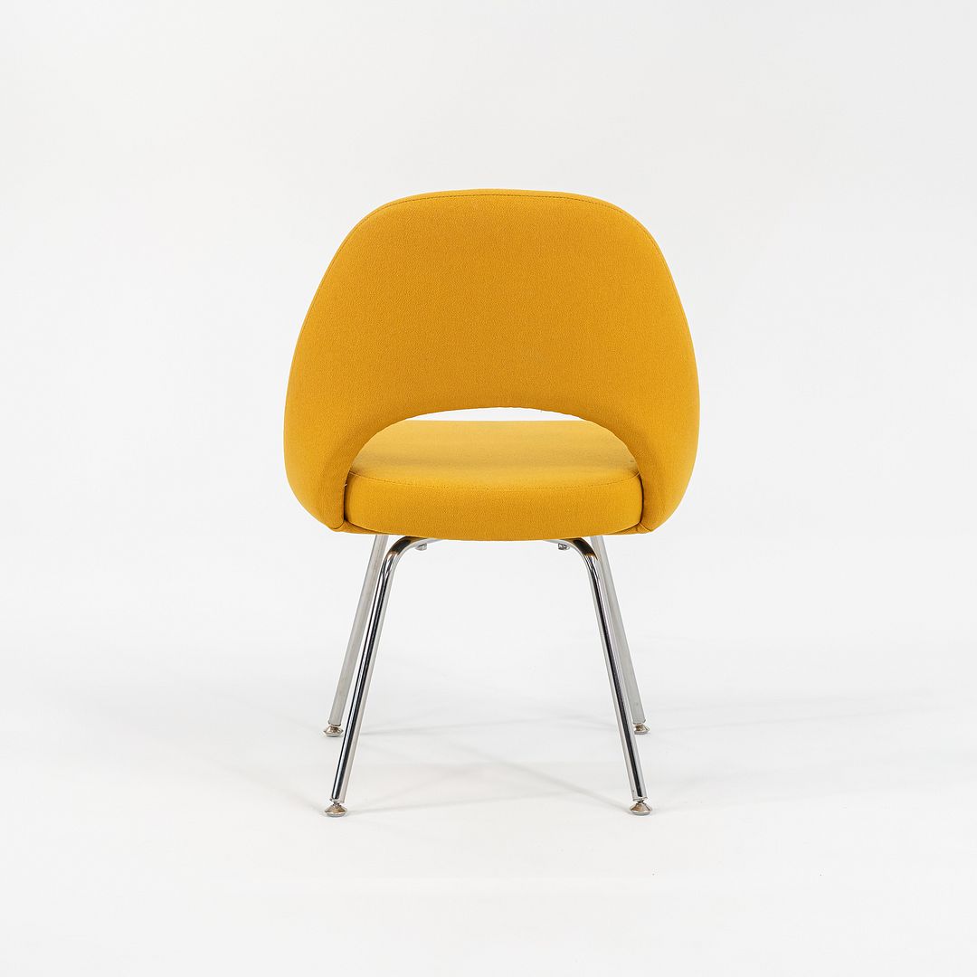 2003 Eero Saarinen for Knoll Executive Side Chair in Yellow Fabric, Model 72C