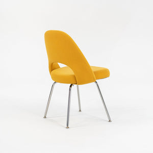 2003 Eero Saarinen for Knoll Executive Side Chair in Yellow Fabric, Model 72C