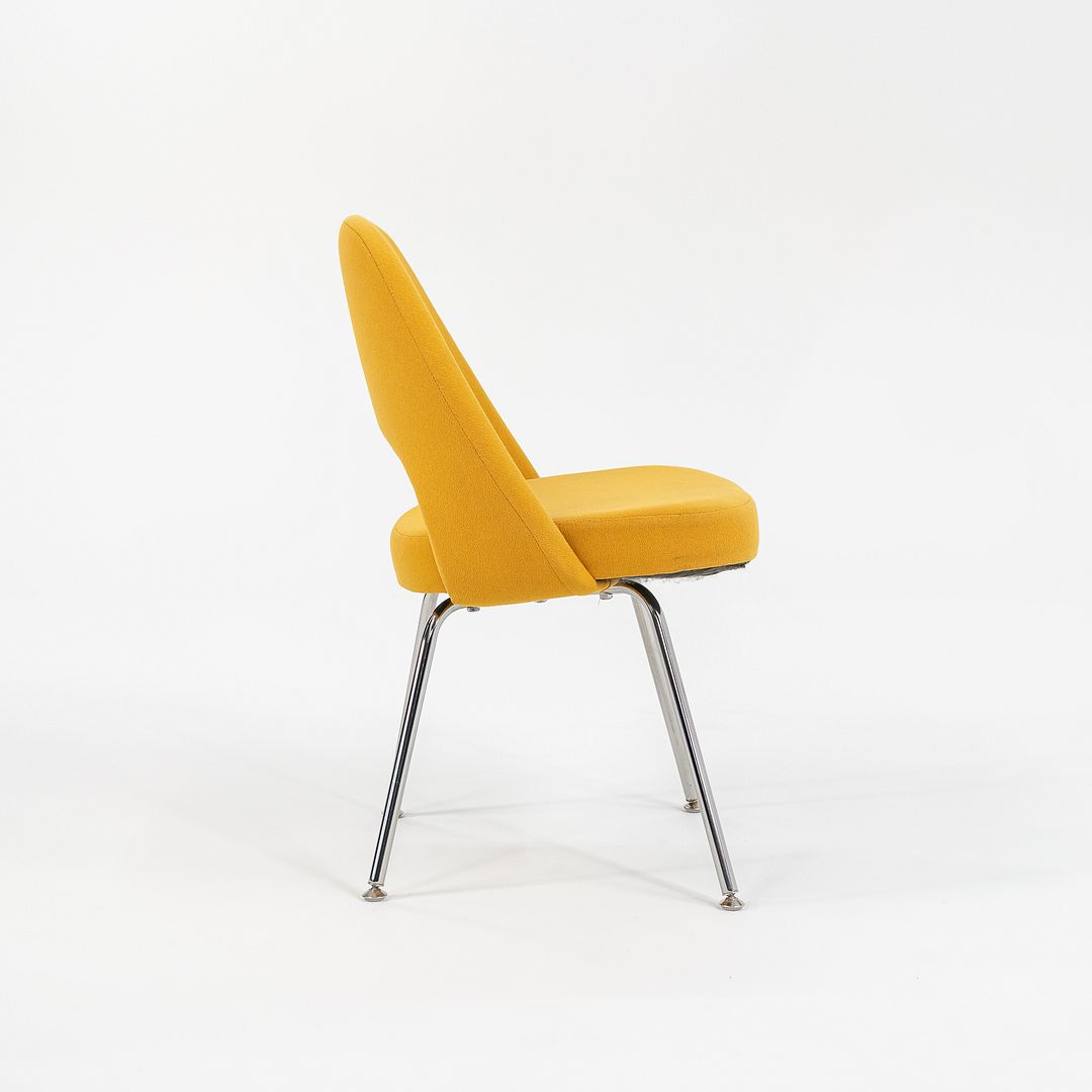 2003 Eero Saarinen for Knoll Executive Side Chair in Yellow Fabric, Model 72C